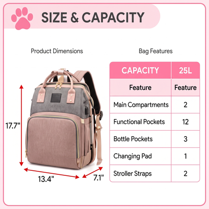 Baby’s Comfort - 4-in-1 Smart Backpack